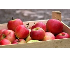 Pomme rouge vrac à la caisse